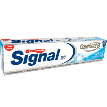 سيجنال معجون أسنان مبيض المتكامل 8 خواص يحارب التسوس مع برو زينك 100جرام