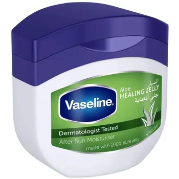 فازلين جلي الترطيب، للبشرة الجافة، بالصبار، لمعالجة البشرة الجافة والتالفة، 450مل