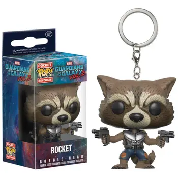 سلسلة مفاتيح مارفل بوب بمجسم روكيت شخصي 1عبوة