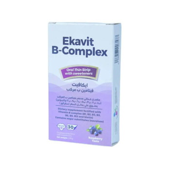 Ekavit Raspberry B-Complex Vitamin Strips 30 Pieces