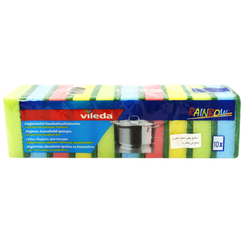 Vileda Rainbow Multicolor Sponges 10 Pieces