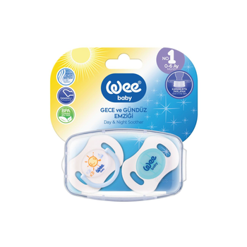 Wee Baby Bpa-Free 0-6 Months Day & Night Soother 1Pieces