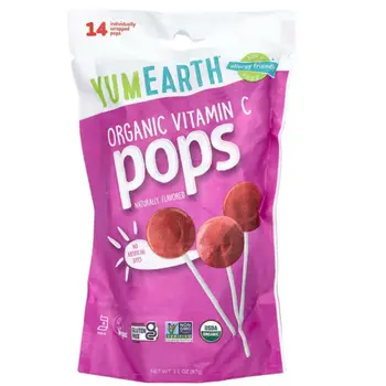 YumEarth Organic Vitamin C Pops 85g