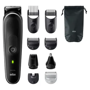 براون ماكينة حلاقة 9×1 الطراز الكامل للرأس واللحية والجسم 1قطعة