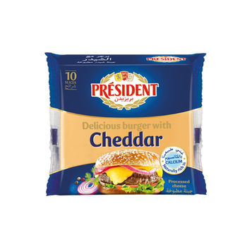 President Cheddar Burger Cheese Slices 200g