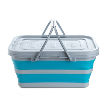 Al Rimaya Blue Foldable Picnic Basket Small