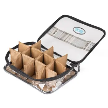 الرماية شنطة كاسات رمادي 27×21×9سم