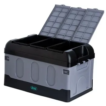 الرماية صندوق قابل للطي  رمادي + أسود 1قطعة