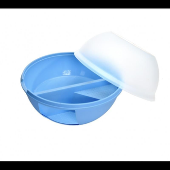 جيم كات نيويورك  حوض رمل مغلق للقطط أزرق 58×58×41سم