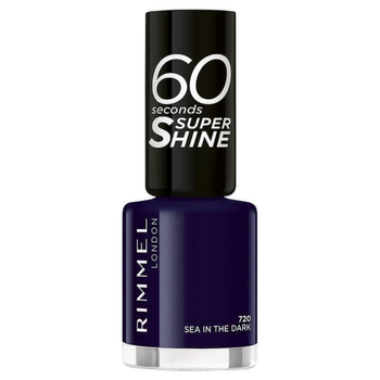 Rimmel London 60 Seconds Super Shine Nail Polish Dark Blue 8Ml