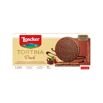 Loacker Tortina Dark Hazelnut Chocolate 63g
