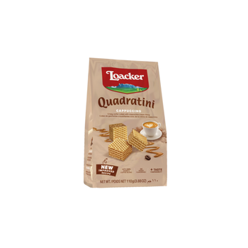 Loacker Quadratini Cappuccino Wafers 110g