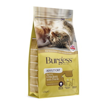 Burgess Chicken & Duck Adult Cat Food 1.5kg