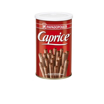 Papadopoulos Caprice Hazelnut Wafer Rolls 250g
