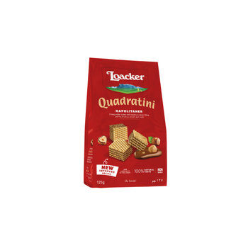 Loacker Quadratini Napolitaner Wafer Cubes 125g
