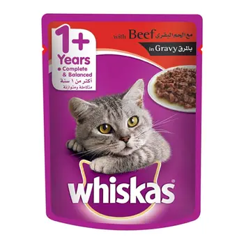 ويسكس طعام للقطط بنكهة اللحم 80جرام