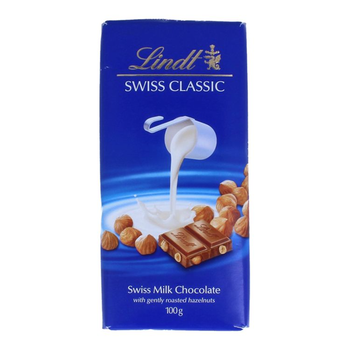 ليندت شوكولاتة بالحليب والبندق 100جرام