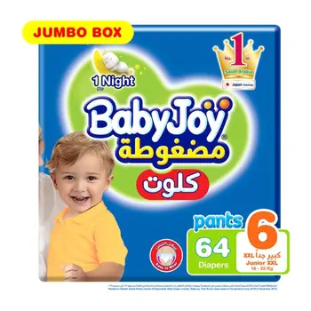 بيبي جوي كلوت صندوق جامبو 6 اكسترا كبير 64قطعة