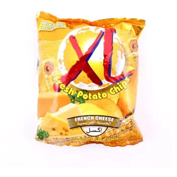 اكس ال شيبس بطاطس طازجة بنكهة الجبنة 21جرام