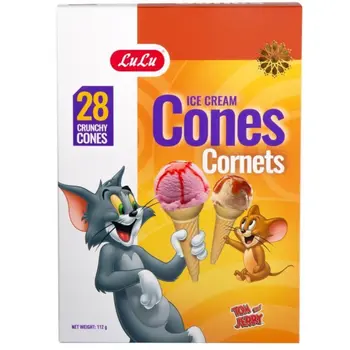 Lulu Ice Cream Crunchy Cups Cornets 28x112g