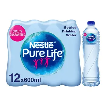 Nestle Pure Life Bottled Water 12x600ml