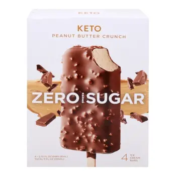 Keto Peanut Butter Crunch Ice Cream Bars 4x325ml