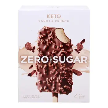 Keto Vanilla Crunch Ice Cream Bars 4x325ml