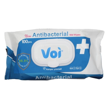 Voi Antibacterial Wet Wipes 100 Pieces