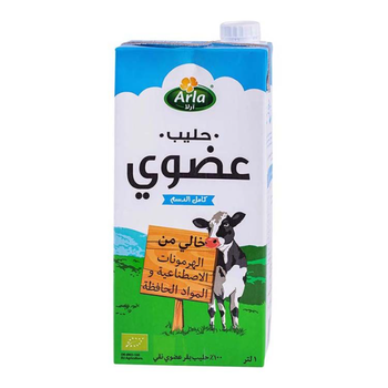 ارلا حليب عضوي كامل الدسم 1لتر