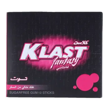 Klast Fantasy Red Berry Sugar-Free Gum 28.8g