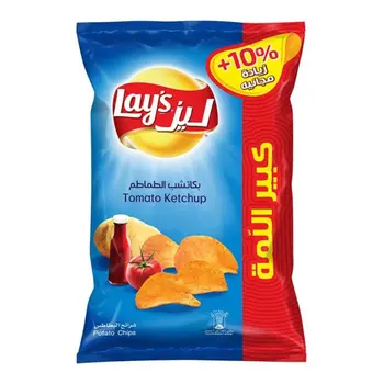ليز رقائق بطاطس كاتشب 165جرام