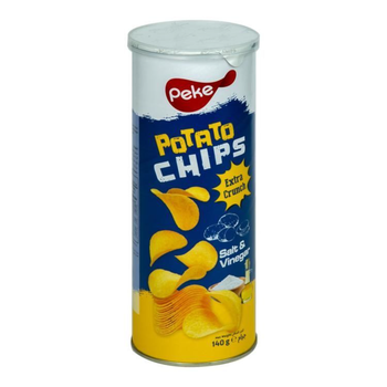 Peke Salt & Vinegar Potato Chips 140g
