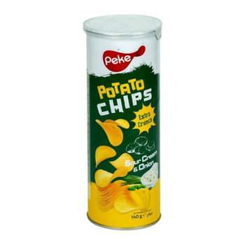 Peke Extra Crunch Sour Cream & Onion Chips 140g