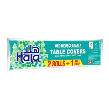 Hala Bio Oxo-Biodegradable Table Covers 3 Rolls