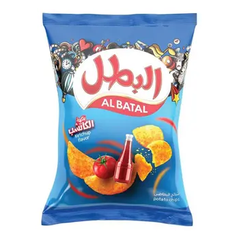 البطل رقائق بطاطس بنكهة الكاتشب 110جرام