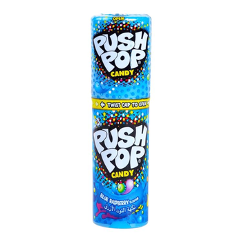 Bazooka Blue Raspberry Push Pop Candy 15g