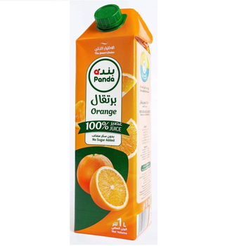 Panda Orange Juice No Sugar Added 1L