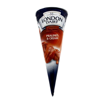 لندن ديري آيس كريم برالين آند كريم كون 120مل