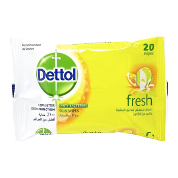 ديتول مناديل معقمة منعشة 20قطعة