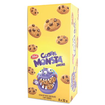 Tiffany Cookie Monsta Mini Chocolate Chip Cookies 8x32g