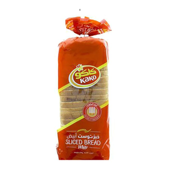 كاكو خبز توست أبيض مقطع 570جرام