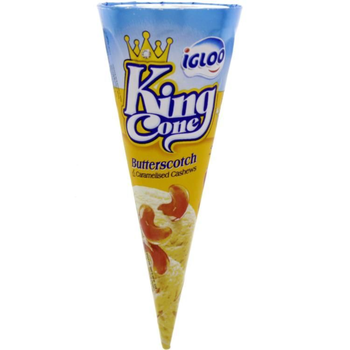 Igloo King Cone Butterscotch Ice Cream 120ml