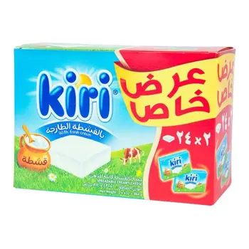 Kiri Spreadable Creamy Cheese 2×400g