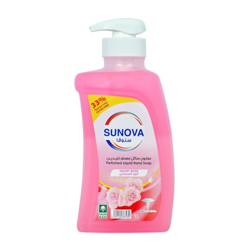 سنوفا صابون سائل معطر لليدين برائحة الورد المخملي 1لتر