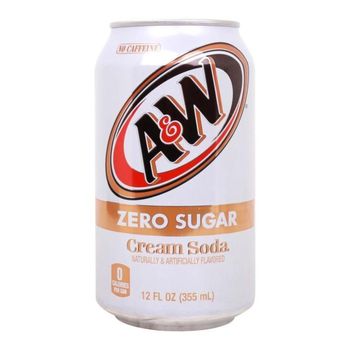A&W Zero Sugar Cream Soda 355ml