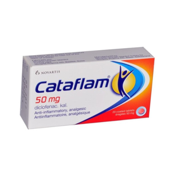 Novartis Cataflam Diclofenac Tablets 50mg 20 Count