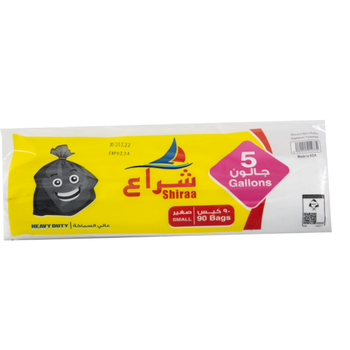 Shiraa Heavy-Duty 5-Gallon Trash Bags 90 Count