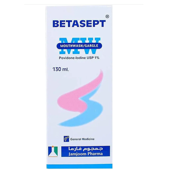 بيتاسيبت 1% غسول للفم غرغرة 130مل