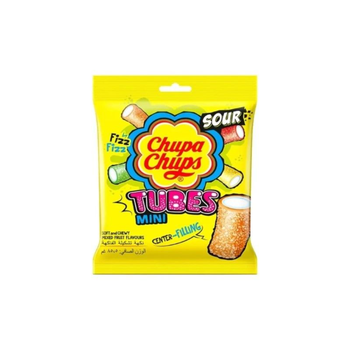 Chupa Chups Mixed Fruit Sour Tubes Candy 24g