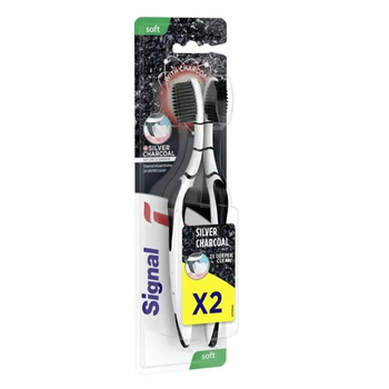 Signal Charcoal-Infused Black Toothbrush Soft